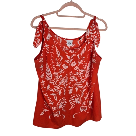 Cabi 5255 Mosaic Print Floral Tank - Picture 2 of 7